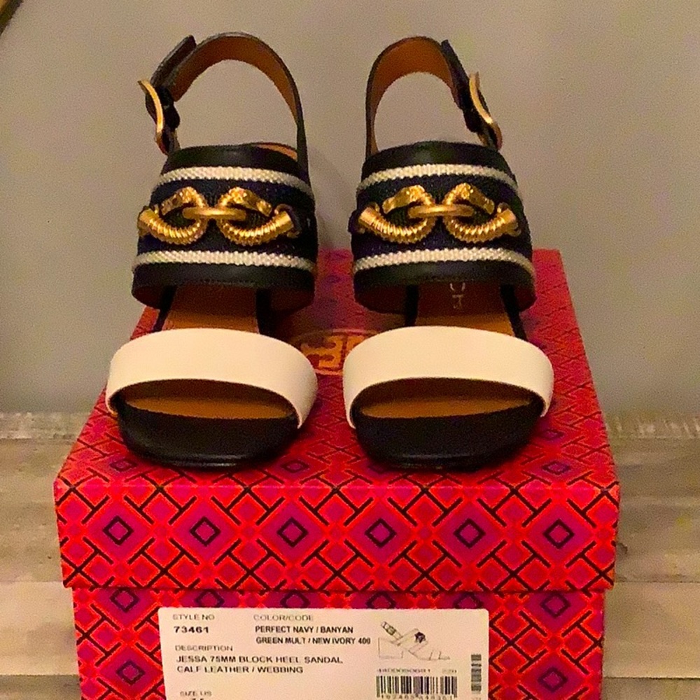 Tory Burch block heel sandal